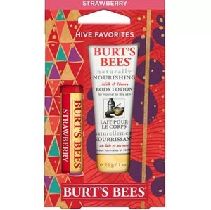 Burt' Bees Lip Balm & Body Lotion Set